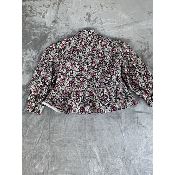 Cinq a Sept  Women's Lizzie Peplum Multicolor Floral Party Print Jacket Sz 6 - Picture 7 of 8
